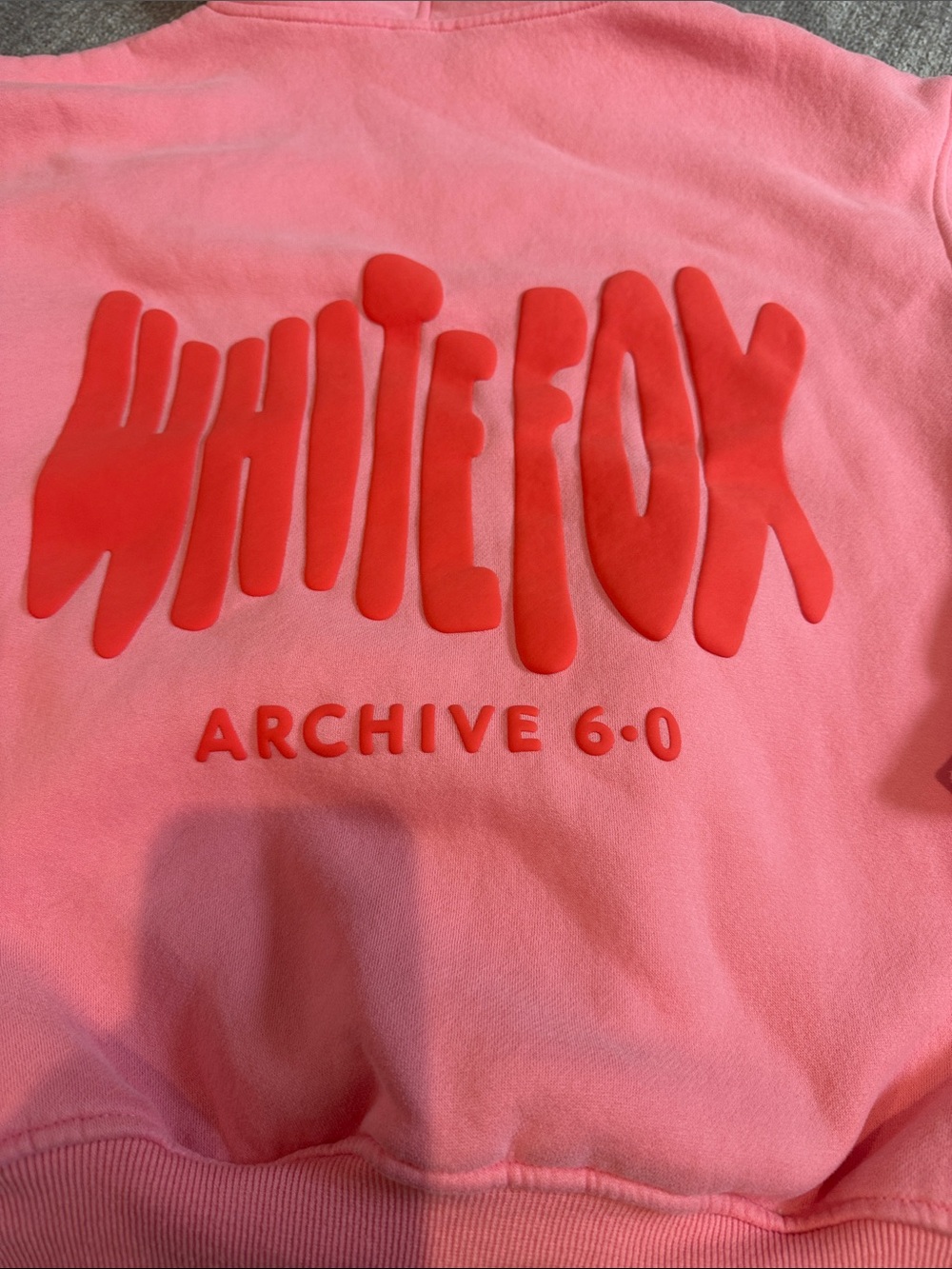White Fox Archive 6.0 Oversized Hoodie Melon XXS/XS Worn Once - Picture 8 of 8